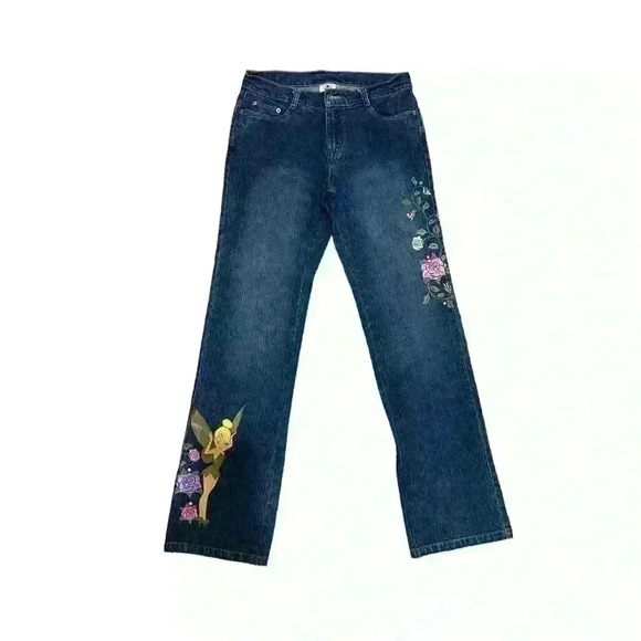 Vintage Disney Store Tinkerbell Disney Jeans Size 6 - Picture 1 of 8